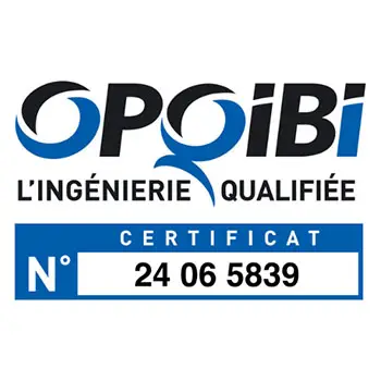 Logo de l'OPQIBI, certificats de qualification de prestataire en ingénierie qualifiée